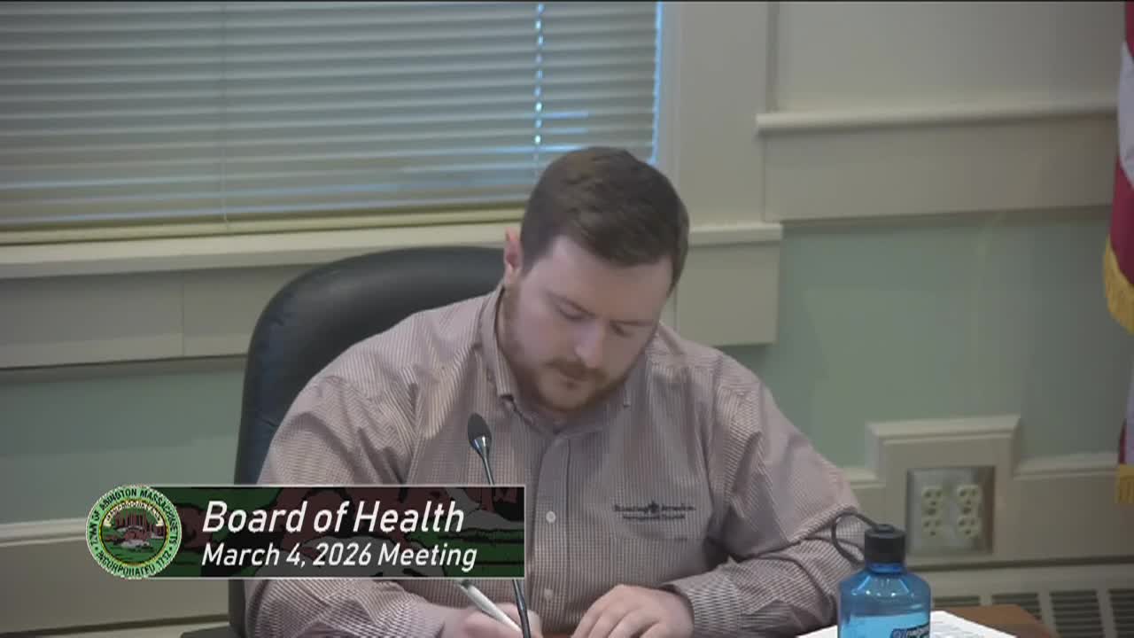 Board of Health; Mar. 4, 2026