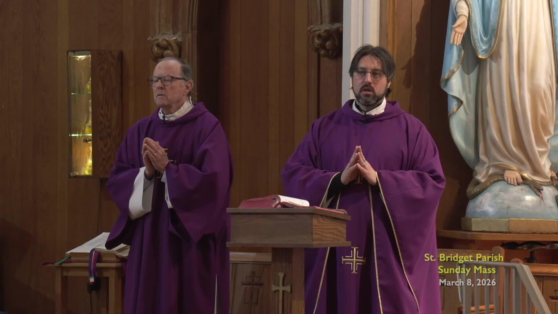 St. Bridget Parish; March 8, 2026