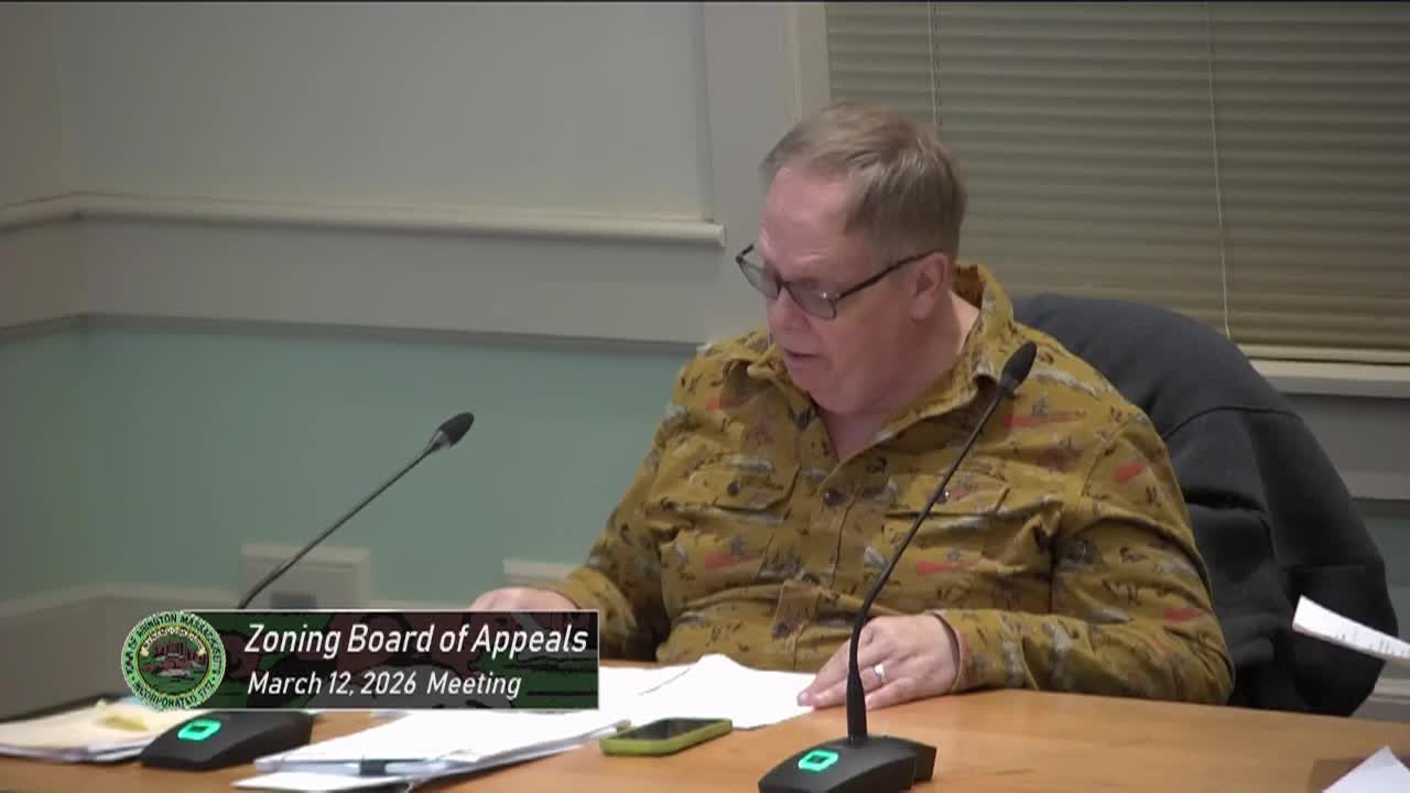 Zoning Board of Appeals; Mar. 12, 2026