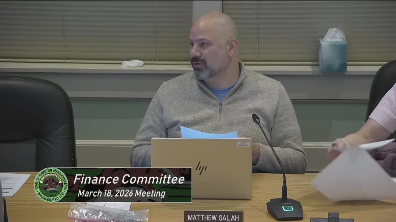 Finance Committee; Mar. 18, 2026