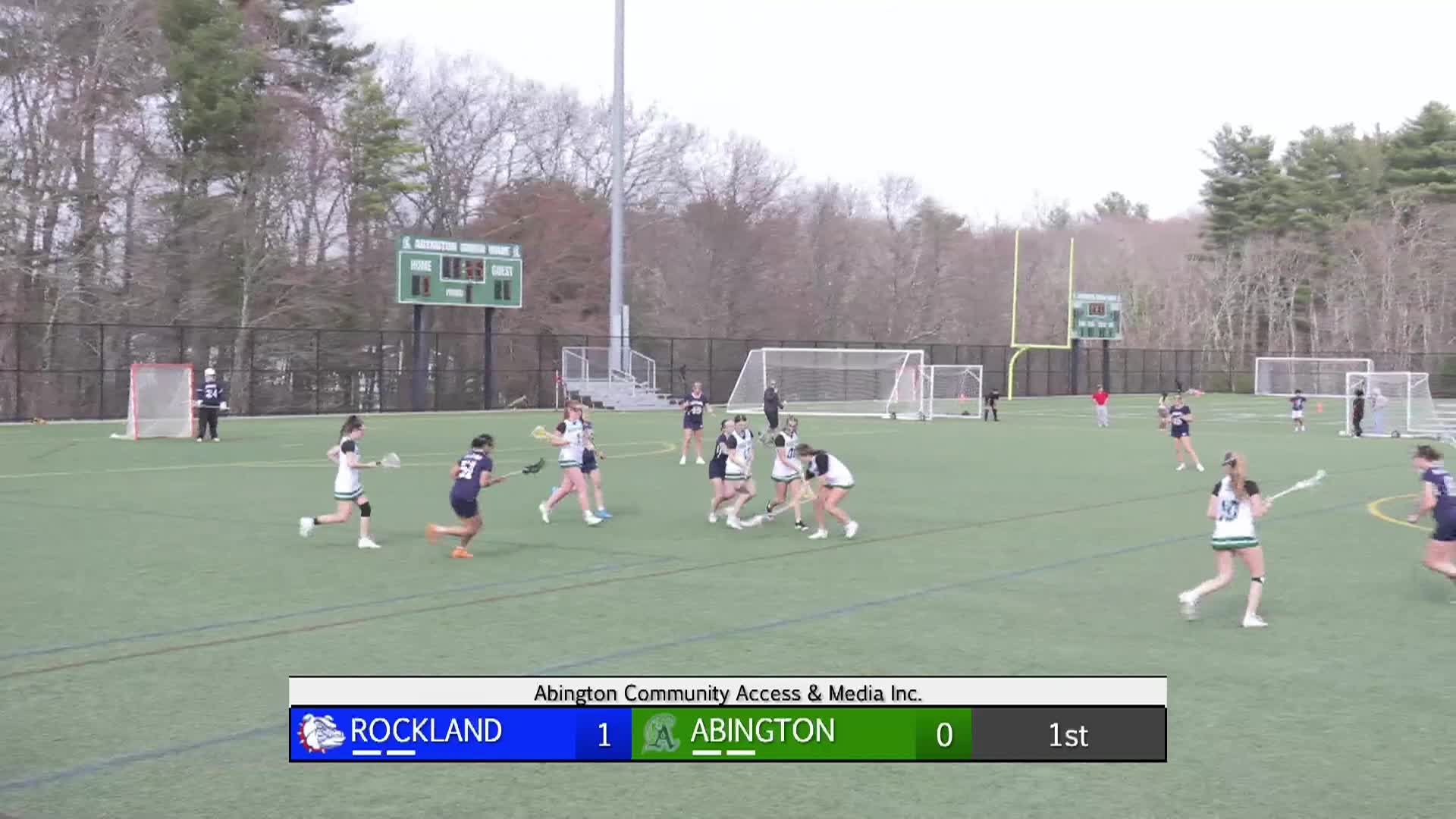 Rockland Bulldogs vs Abington Girls Varsity Lacrosse; March 31, 2026