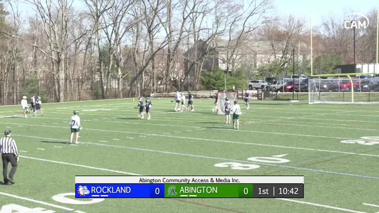 Rockland Bulldogs vs Abington Boys Vars. Lacrosse; Apr. 8, 2026