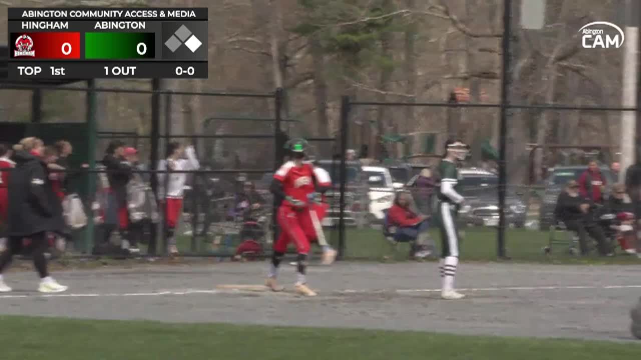 Hingham Harbormen vs Abington Girls Vars. Softball; Apr. 20, 2026