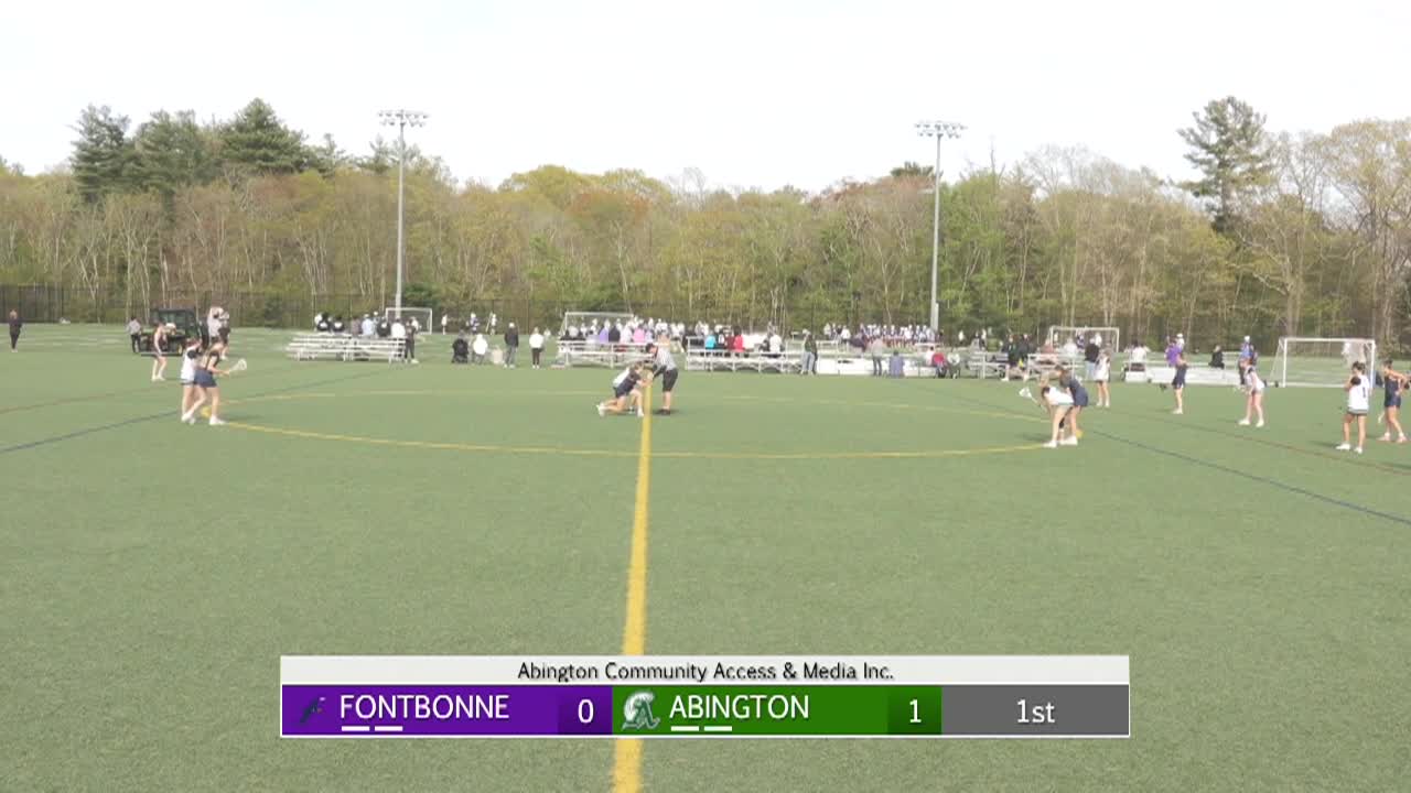 Fontbonne Ducks vs Abington Girls Vars. Lacrosse; May 13, 26