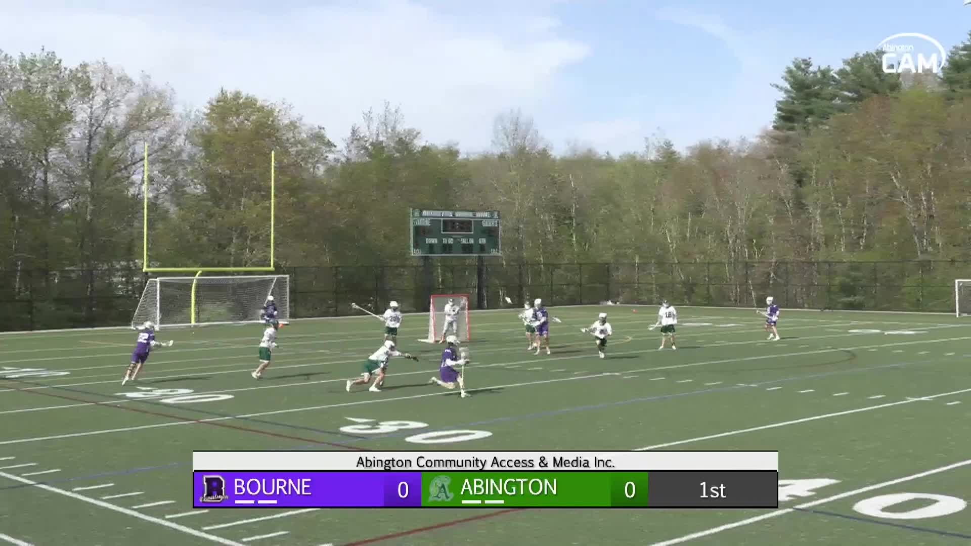 Bourne Canalmen vs Abington Boys Varsity Lacrosse; May 13, 2026