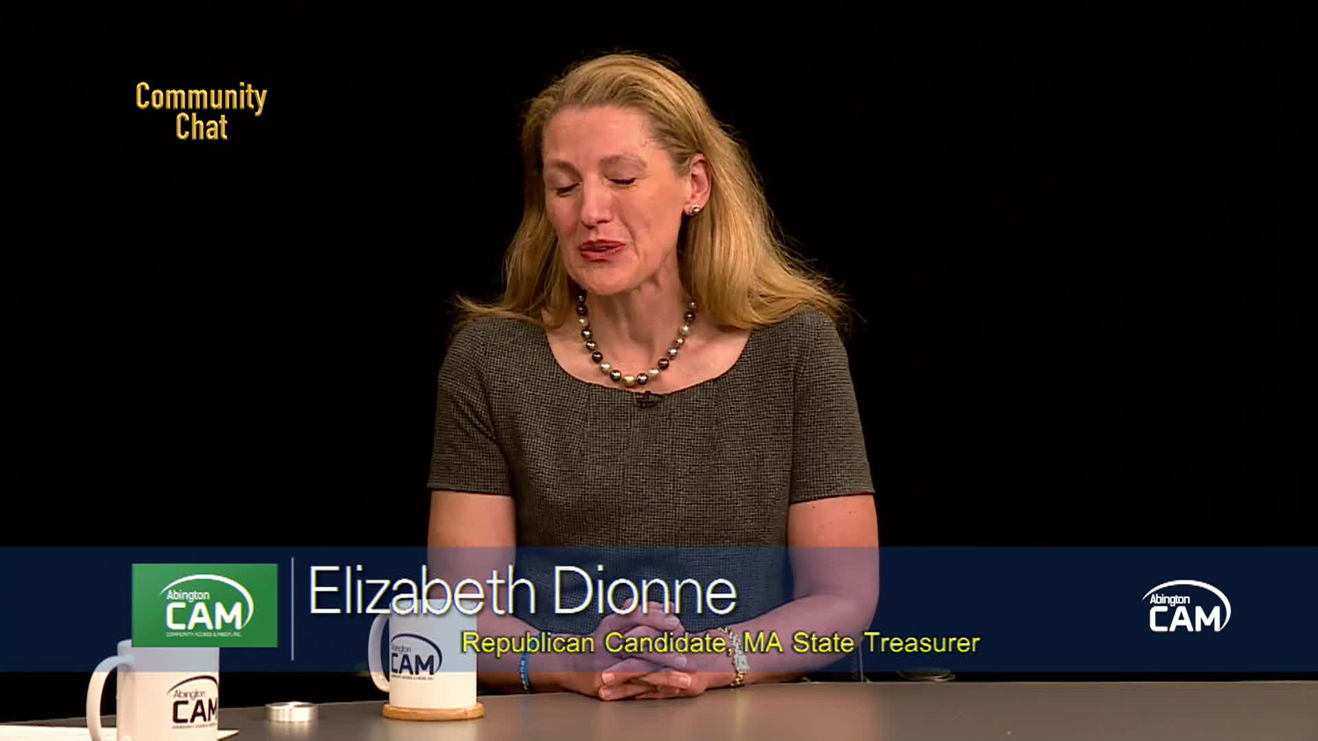 Community Chat featuring Elizabeth Dionne - Republican State Treasurer Candidate; June 2026