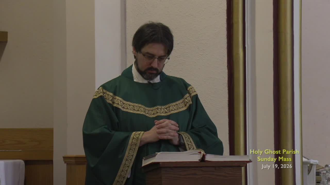 Holy Ghost Parish; Jul. 19, 2026