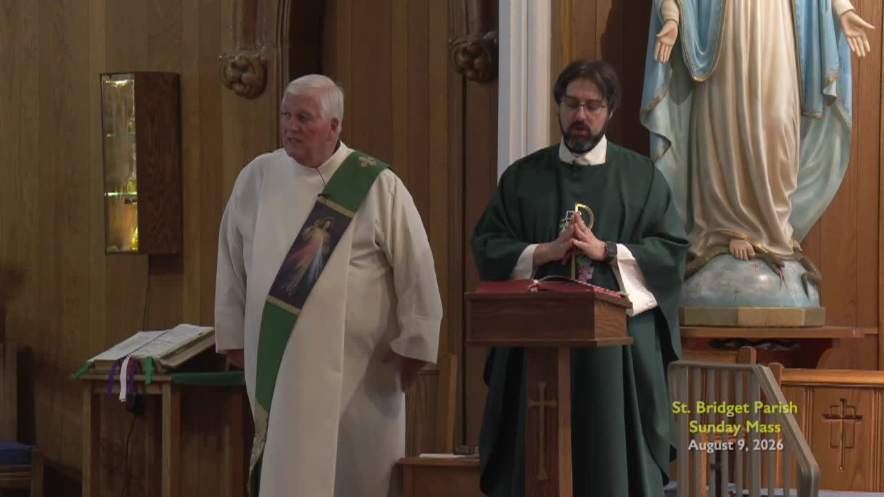 St. Bridget Parish; Aug. 9, 2026
