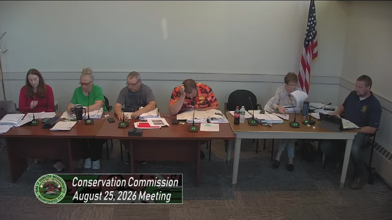 Conservation Commission; Aug. 25, 2026