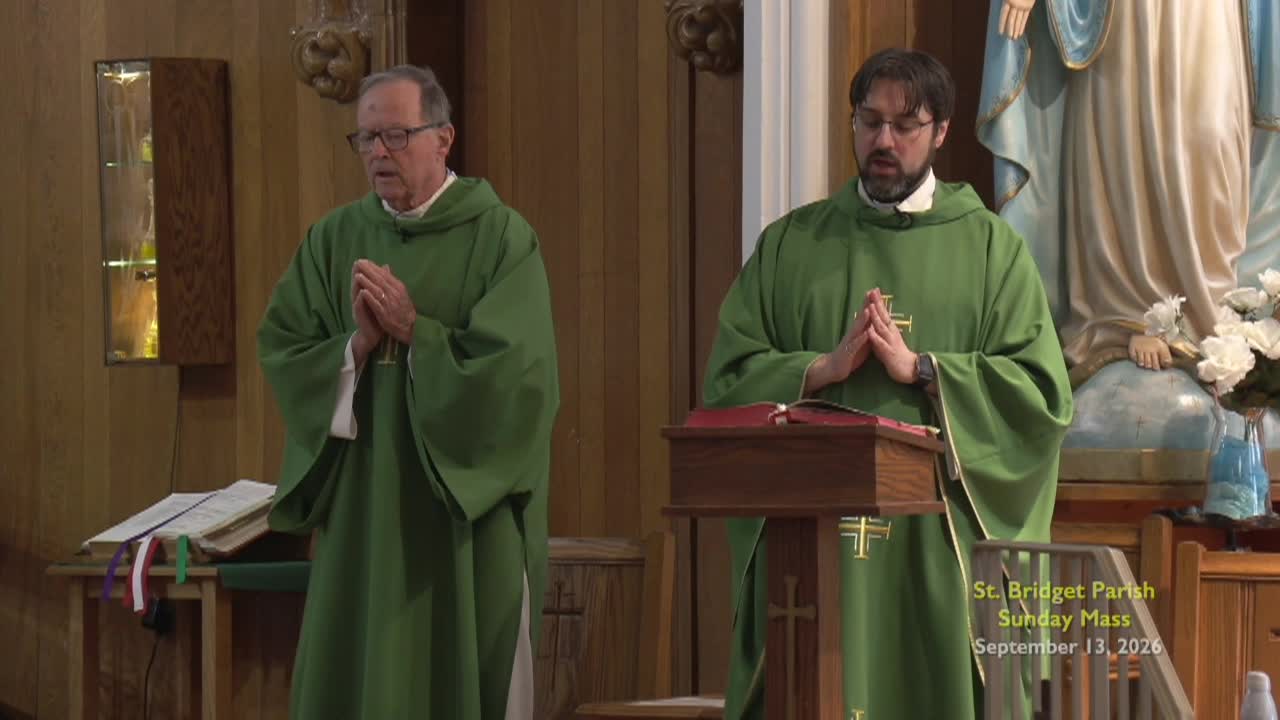 St. Bridget Parish; Sept. 13, 2026