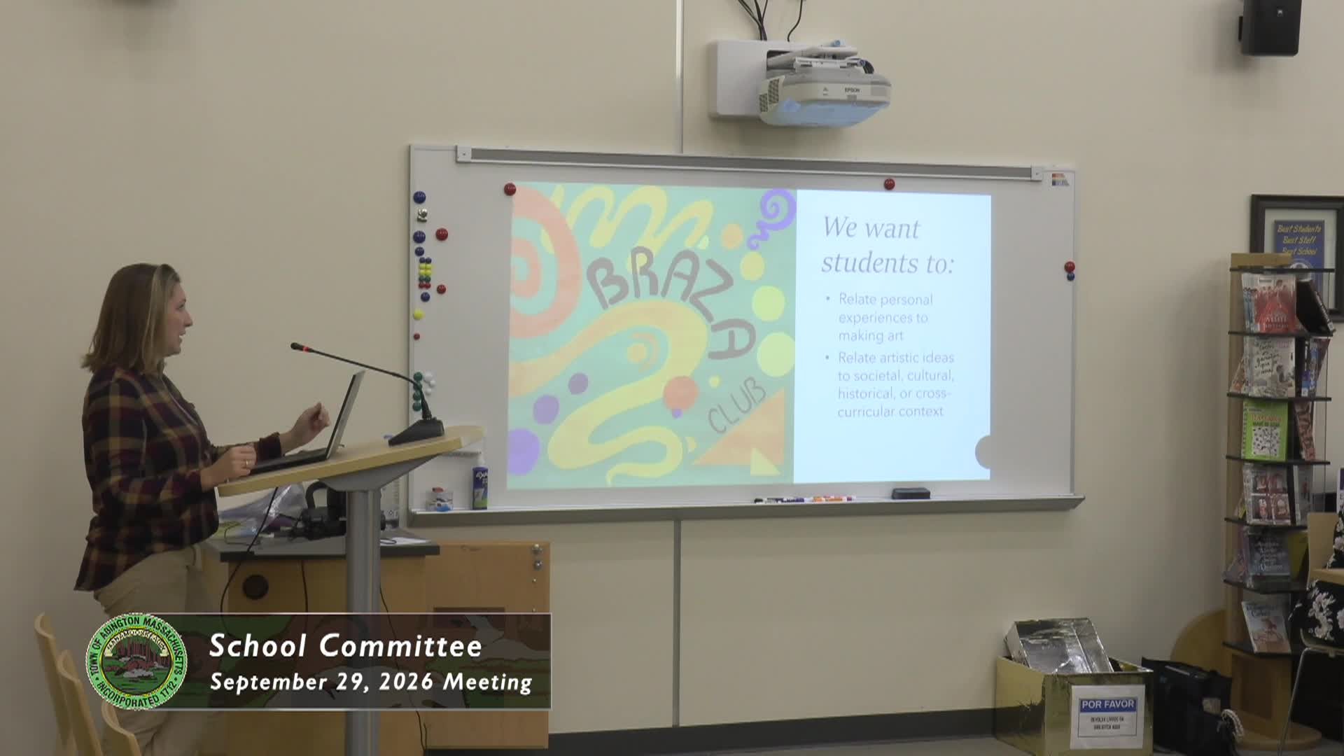 Abington School Committee; Sept. 29, 2026