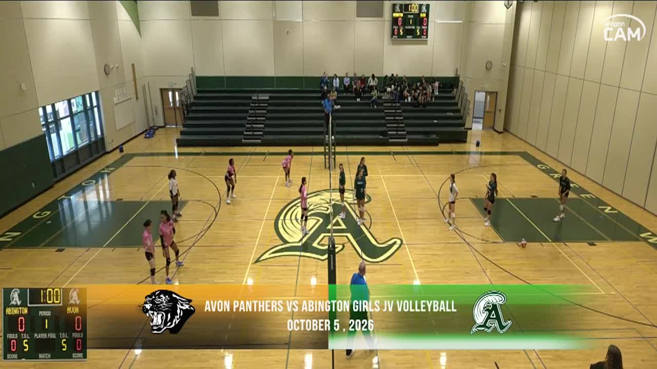 Avon Panthers vs Abington Vars. Volleyball; Oct. 5, 2026