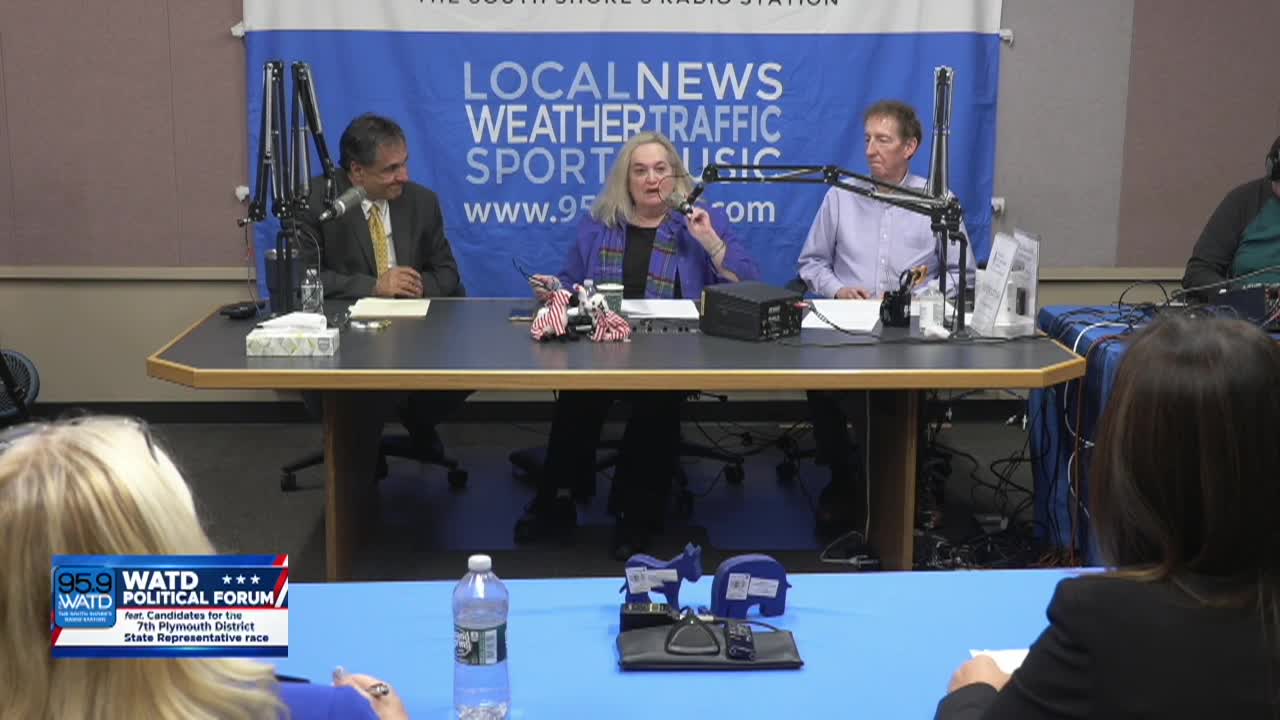 WATD Political Forum feat. 7th Plymouth District State Rep. Race; Oct 8, 2026