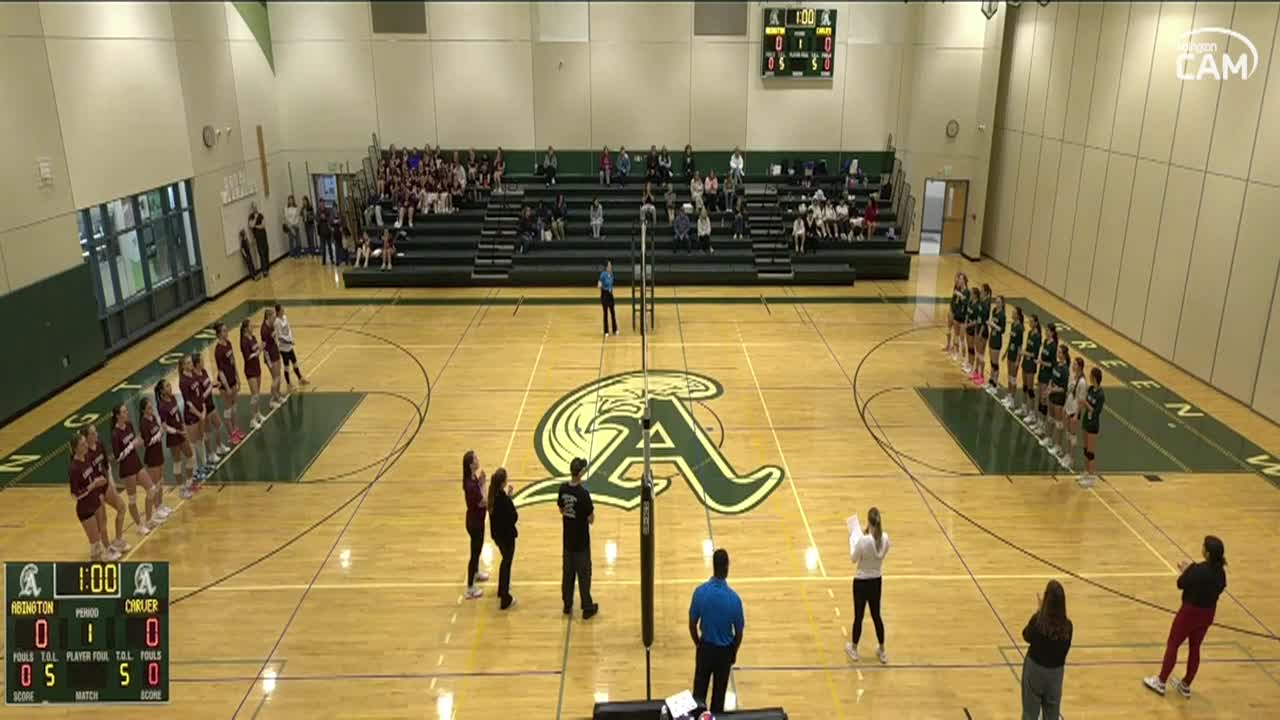Carver Crusaders vs Abington Girls Vars. Volleyball; Oct. 14, 2026